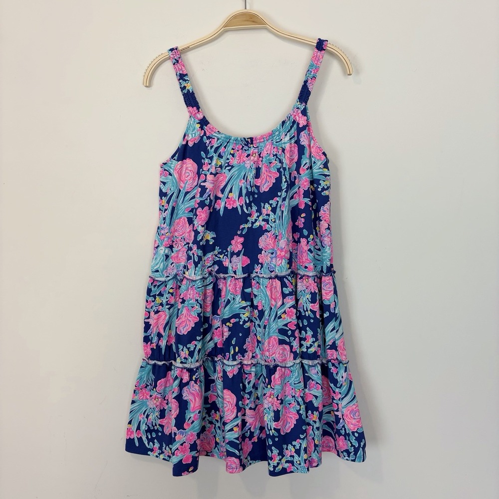 Lilly Pulitzer Loro Swing Dress Corsica Blue Toucan Party Medium Resort Travel